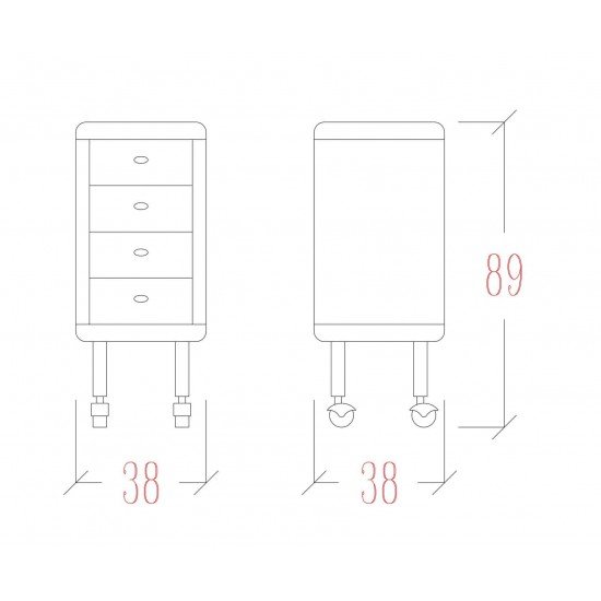 Frizētavas ratiņi Vezzosi Young