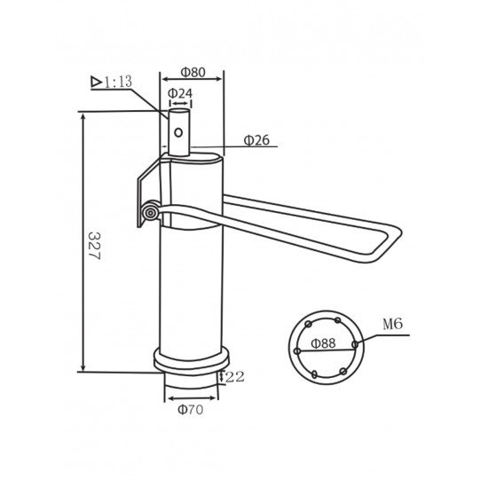 Hidraulika frizieru krēslam H-006