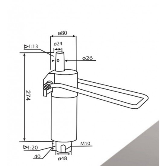 Hidraulika frizieru krēslam H-007