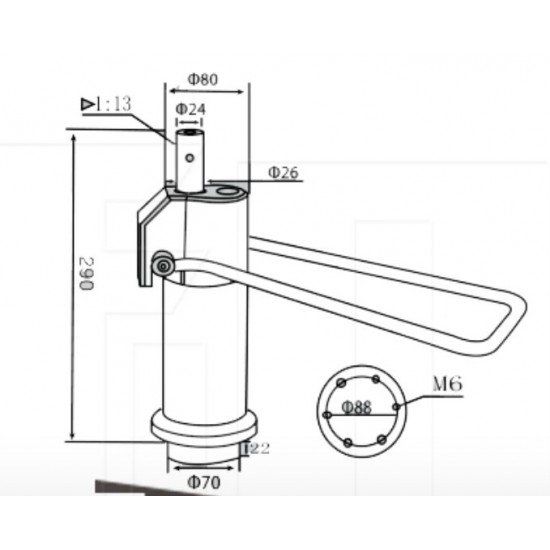Hidraulika frizieru krēslam H-011